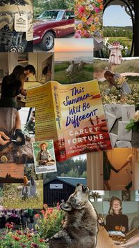 Book review | collage | carley fortune | this summer will be different | romance | reading | book aesthetic