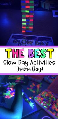 Transform your classroom with these fun glow day activities! Perfect for 1st grade and other elementary students too! Here we share our best ideas on a glow day party that will transform your classroom. Read all about how to set up a glow day party for your class here