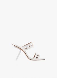 Shop the Alaïa Optic White Perforated Sandals In Patent Calfskin for women. Shop the UK store online now and receive free standard shipping.