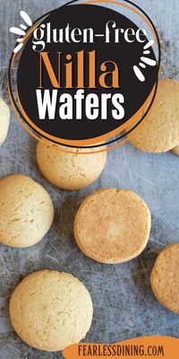 These yummy gluten free vanilla wafers are delicious and perfect for snacking. I love them with banana pudding. This is a quick and easy homemade cookie recipe that tastes like the real thing! There is also a dairy-free option.