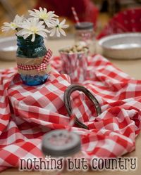 Table Decor - Western / Cowboy Cub Scout Blue & Gold Banquet | NothingButCountry.com