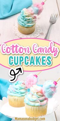 Cotton Candy Cupcakes