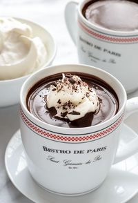 The most decadent dark hot chocolate recipe that tastes just like the French hot chocolate found in Paris cafes. Recipe based off of the famous Cafe Angelina.