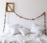 How much do I want my own dried flower garland, to drape over mirrors and above windows and maybe even across my computer screen? So much. In fact I am obsessing over it right now: DIY Project No. 20 from Brooklyn stylist Shane Powers' new book. But the garland looks kind of hard to make.