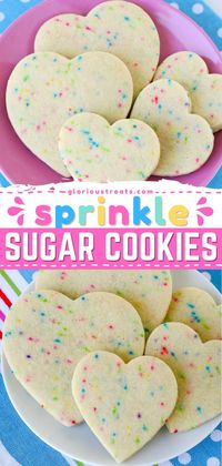 Think the homemade sugar cookie recipe can't get any better? Wait until you try this! Soft and flavorful, these cut out sugar cookies with sprinkles are a sweet treat everyone loves. Plus, this dessert is perfect for birthdays!