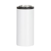 12oz white stainless steel skinny can cooler