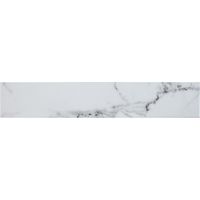 Tinos White Straight Porcelain Wall and Floor Tile - 3 x 17 in. - The Tile Shop