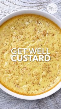 This simple and delicious custard is amazing when you are not feeling well!