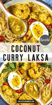 Laksa is a flavorful Southeast Asian noodle soup renowned for its spicy, aromatic coconut milk broth infused with herbs and spices. My version features fish, shrimp, and an abundance of delicious flavors. Let me show you how to make it!