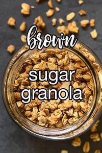 Brown Sugar Granola - The crunchy texture, the slightly sweet flavor, and the earthy aroma of this granola will make it your new favorite breakfast or snack. | CDKitchen.com