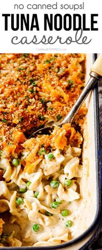 WORLD'S BEST Tuna Casserole (make ahead, freezer instructions, tips & tricks)