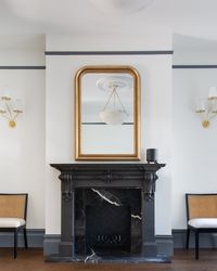 SVK Interior Design // Photo: Suzanna Scott // Stylist: Rosy Fridman // Gothic Victorian Fireplace // Victorian Living Room