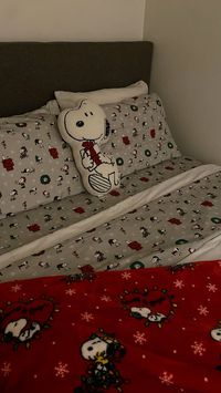 #snoopy #bedroomdecorideas #christmas #bedding