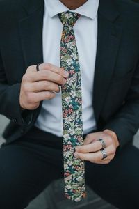 DAZI - Jumanji - Floral Skinny Tie