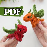 This crochet baby dragon pattern is the perfect addition to your crochet amigurumi toys collection. This amigurumi dragon is easy to work.  My instructions are organized and are very clear to understand. There are also high quality photos and links to VIDEO tutorials.  This crochet dragon amigurumi pattern is written in English (US terms). PLEASE NOTE: This is a digital crochet PATTERN, NOT a finished item Please read the listing carefully before purchase as these pdf files are non refundable -