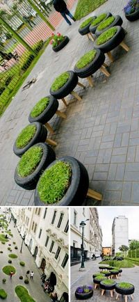 Recycling Car Wheels in Peru - pretty cool!