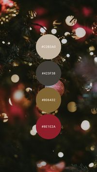 A palette of spiked eggnog, black leather, tarnished brass, and red velvet will have you saying ho ho ho. This is part of our Christmas collection. If you want to see more head over to our main page, select Holiday > Christmas #colourpalette #colorpalette #colour #color #palette #hexcodes #Christmas #holiday #santaclaus #hohoho #santa #redandgold