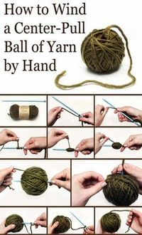 Create a center-pull ball of yarn by hand quickly and easily with the steps in this how-to guide. Perfect for knitters, crocheters, crafters and organizers