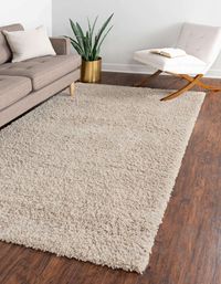 Linen 8' x 10' Zermatt Shag Rug | Rugs.com