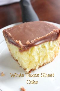 White Texas Sheet Cake