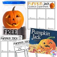 Pumpkin science activities with FREE Printables -parts of a pumpkin, lifecycle of a pumpkin, Pumpkin Jack experiment for preschool, pre-k, and kindergarten.