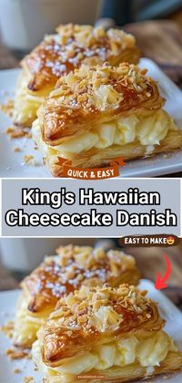 Indulge in a culinary delight with our King’s Hawaiian Cheesecake Danish recipe, perfect for breakfast or dessert. This mouthwatering treat combines the sweetness of King’s Hawaiian Sweet Rolls with a creamy cheesecake filling, delivering a burst of flavor in every bite.