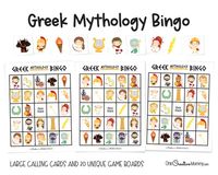 Greek Mythology Bingo - Etsy