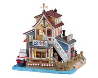 Lemax Village Collection The Rusty Anchor Deep Sea Charter Fishing #15 – House of Holiday