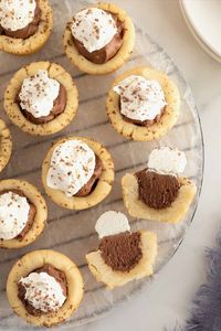 Mini Chocolate Fudge Cream Pies by The BakerMama