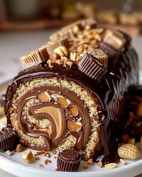 Reese's Peanut Butter Cup Roll Cake recipe