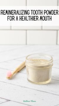 This homemade tooth powder uses ingredients that rebuild enamel, freshen breath, and detox your mouth. The great thing about this tooth powder is you can customize the flavor however you want. You can add essential oils to increase the potency or leave them out for a milder taste (that even my kids like).