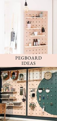 Discover 26 creative pegboard ideas to organize and transform your space like never before! #pegboardideas #pegboard #homedecor #organizationalideas