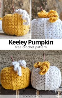 Free Keeley Pumpkin Crochet Pattern by Divine Debris