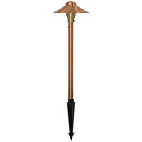 China Hat 16 1/2"H Natural Copper LED Landscape Area Light - #69W06 | Lamps Plus