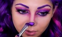 How to Perfect the Cheshire Cat's Purple Makeup Look for Halloween ...