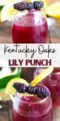 The Grey Goose Oaks Lily is the official drink of The Kentucky Oaks, but this Lily Punch is will be the official drink of your Derby party!