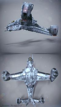 Wasp A60 Gunship by Johnny Renquist on ArtStation.