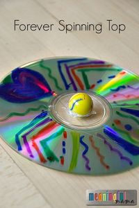 CD & Marble Forever Spinning Top