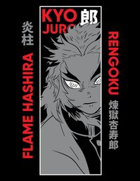 Ignite your style with our exclusive Kyojuro Rengoku anime T-shirt designs, ready for printing. Featuring high-quality, detailed artwork of the Flame Hashira, these bold designs capture Rengoku's fiery spirit and strength. Perfect for Demon Slayer fans, these eye-catching prints are a must-have for any anime enthusiast.