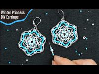 (7) Winter Princess Seed Beads Earrings - EASY Tutorial - YouTube