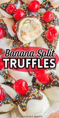 Whip up these delightful banana split truffles for a quick and easy homemade dessert that's perfect for parties or a sweet treat. This simple recipe combines the classic flavors of a banana split into bite-sized delights that both kids and adults will love. These truffles make for fantastic party food or a satisfying snack when you're craving something sweet, offering a fun twist on a beloved dessert. Try this today.