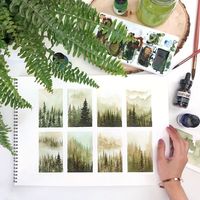 Artist Fills Her Sketchbook With Colorful Watercolor Studies of Nature