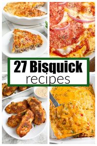 27 Best Bisquick recipes to make with Bisquick baking mix. From Bisquick chicken tenders, Bisquick cinnamon rolls, Bisquick cheeseburger pie and so many more.