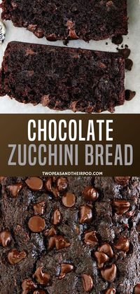 Super moist easy chocolate zucchini bread recipe with a flavorful taste! This will remind you of your favorite chocolate cake without knowing there's a vegetable in it. Try it now, your house will smell amazing while it is baking. Plus, your kids will love it!