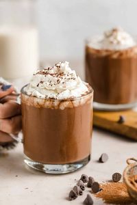 Learn how to make the best Vegan Hot Chocolate from scratch! All you need are 6 ingredients and 5 minutes to put it together. It’s a warm and comforting drink that’s extra chocolatey with just the right amount of sweetness.