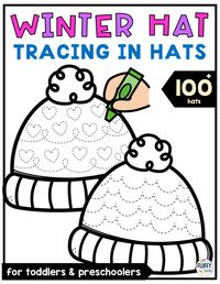 Have fun practicing tracing with this Winter Hat Tracing Preschool Worksheets. Perfect for your Winter fine motor center activities, morning works, or first day of winter break activities.  Great for independent work.