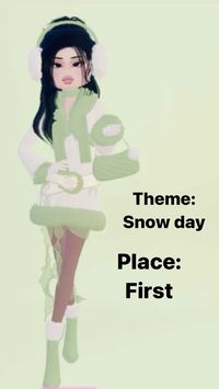 Outfit inspiration with theme : Snow Day Game: ROBLOX (Dress To Impress)