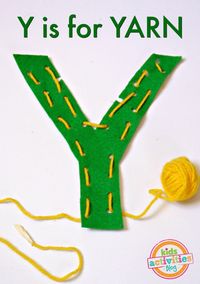 Letter Y Craft- Y Is For Yarn Preschool Craft | Kids Activities Blog