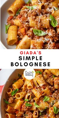 Giada's simple bolognese is a longtime favorite among readers, and it's no question why. Use this flavorful ragu with pasta, polenta - anything!