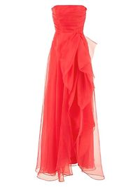 Shop THEIA Teresa Draped Tulle Gown | Saks Fifth Avenue